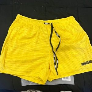 Mesh Shorts — Yellow